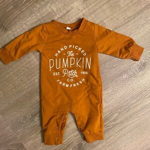 Pumpkin Patch Fall Kids Footie Outfit 2 of 2